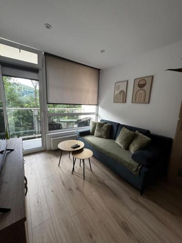 Ruang duduk di Apartament Ustay Rownica