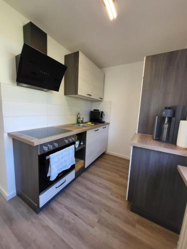 Kuchyň nebo kuchyňský kout v ubytování Gemütliche Einzimmerwohnung