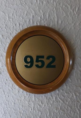 a clock on the ceiling of a room at Apartment in Las Leñas in Las Lenas