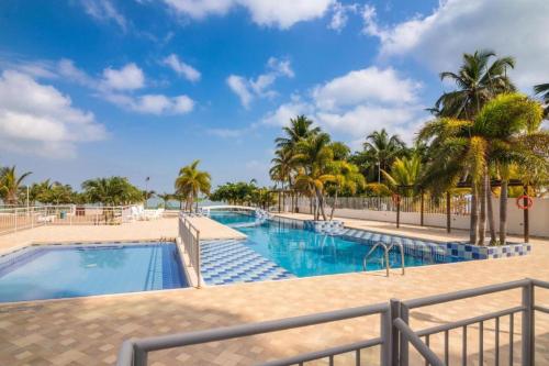 Πισίνα στο ή κοντά στο Magico Apartamento Frente al Mar 3 Habitaciones AR42