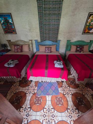 Ένα ή περισσότερα κρεβάτια σε δωμάτιο στο Casa Miranda