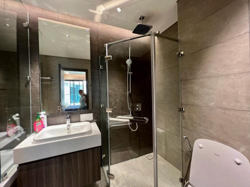 Koupelna v ubytování Anna Green Apartment Aeon Tân Phú