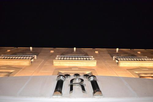 a view of a stage with a row of keyboards at Hotel Ramomar in Tomelloso
