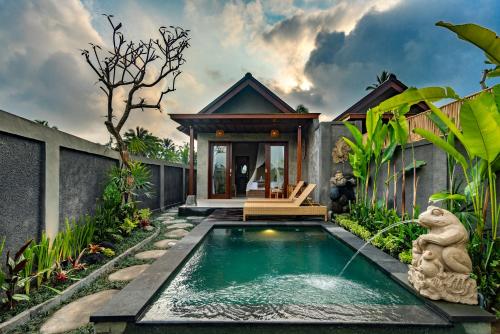 Bazén v ubytování Shankara Villa Ubud nebo v jeho okolí