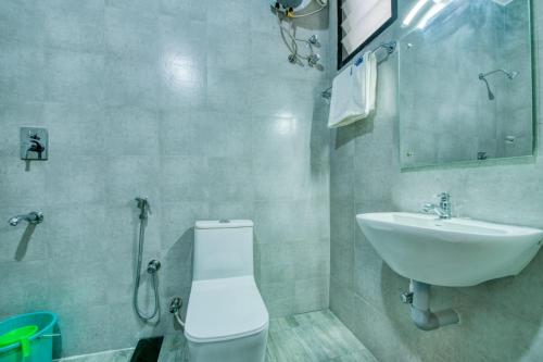 Koupelna v ubytování Corbelli Residency