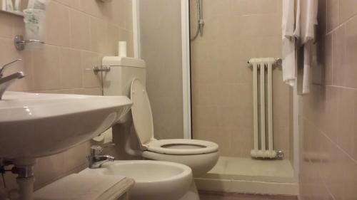 Koupelna v ubytování Hotel Ciocca
