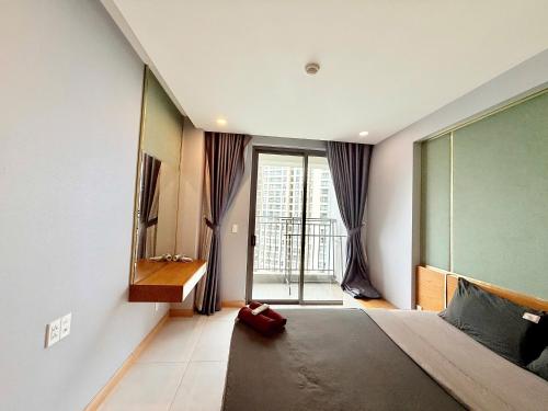 Ένα ή περισσότερα κρεβάτια σε δωμάτιο στο Saigon CBD Apartment - Infinity Pool