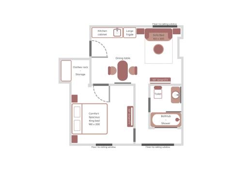 Planimetria di Celine Living - Central