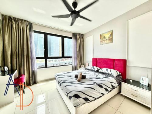 Katil atau katil-katil dalam bilik di i-City Shah Alam Residences by ASDEH Suites