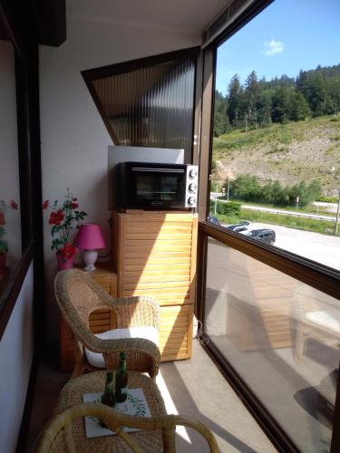 Balkón nebo terasa v ubytování Mon Petit Canada