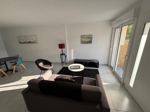 Χώρος καθιστικού στο Maison 1 chambre, 4 couchages