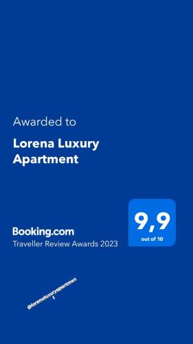 a screenshot of the lerner luxury appointment website at Lorena Luxury Apartment in Makarska