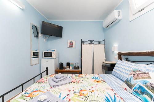 Cama o camas de una habitación en Gustalu