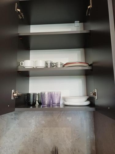 Η κουζίνα ή μικρή κουζίνα στο Kechi View Apartment