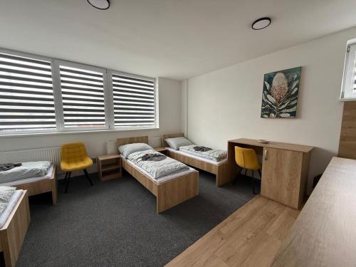 Katil atau katil-katil dalam bilik di Apartmány Pohoda Valča ,Martin