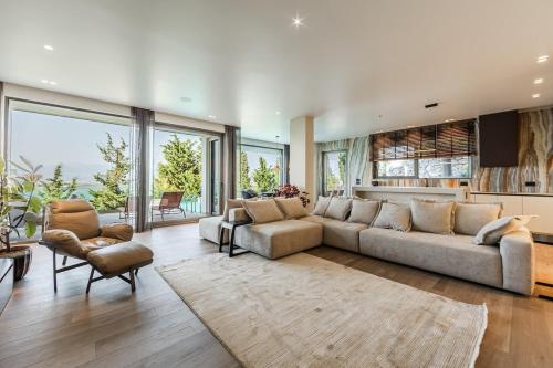Zona de estar de Lake Whisper Villa
