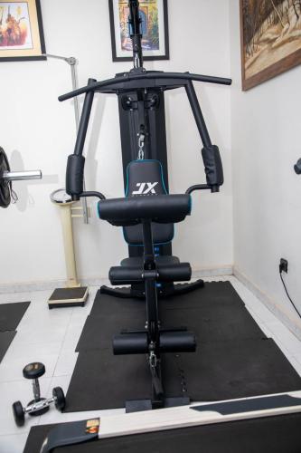 Fitness centrum a/nebo fitness zařízení v ubytování Hôtel Texuda