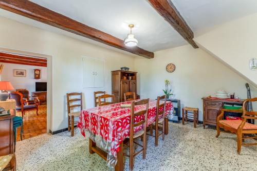 Χώρος καθιστικού στο Gîte Chez Martha