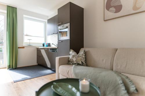 Kuchyň nebo kuchyňský kout v ubytování Ramsau Appartements Pickl