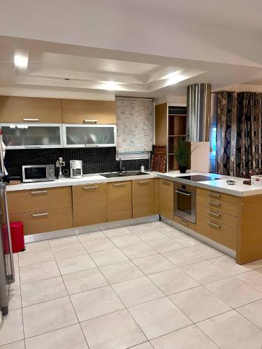 Dapur atau dapur kecil di Popies apartment