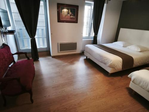 Cama o camas de una habitación en Domaine du Parc Waechter