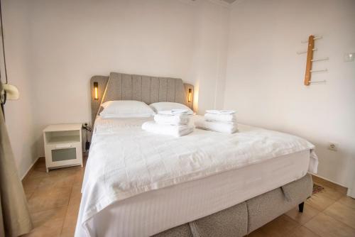 Postel nebo postele na pokoji v ubytování Family Terrace Apartment