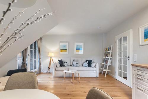 Posezení v ubytování Ferienwohnung Hygge an der Nordsee
