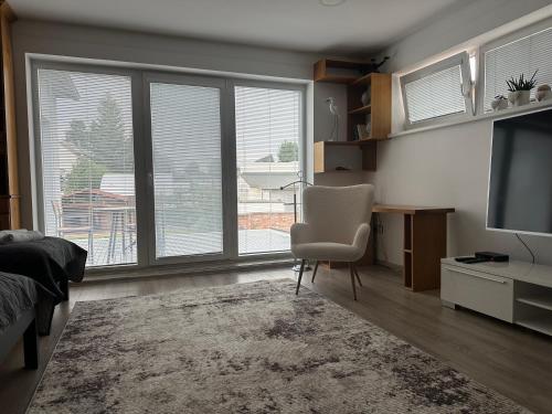 Posezení v ubytování Apartments 5