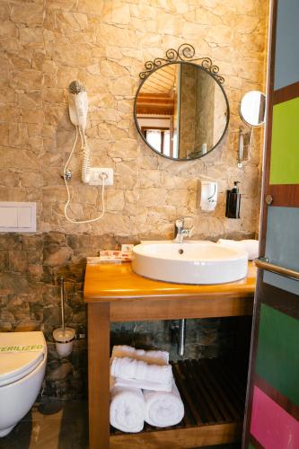 Koupelna v ubytování Hotel Kodra