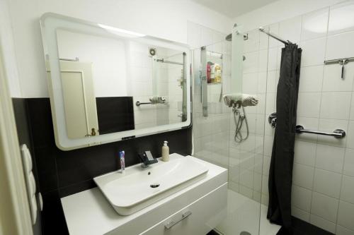 Phòng tắm tại Reihenhaus zum ausruhen