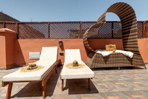 Zona de estar de Riad LALLA JIHANE