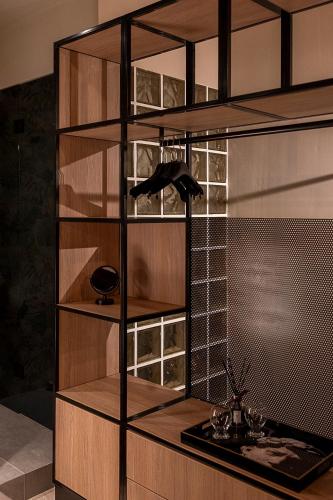 a book shelf with a sink in a room at Zekka House in Valletta