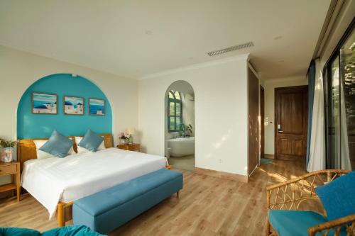 Katil atau katil-katil dalam bilik di Villa Hoa Xương Rồng - Venus resort - Sang trọng giữa thiên nhiên