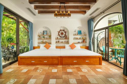 Katil atau katil-katil dalam bilik di Villa Hoa Xương Rồng - Venus resort - Sang trọng giữa thiên nhiên