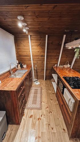 Nhà bếp/bếp nhỏ tại Refúgio Fortaleza - Cabana Physalis
