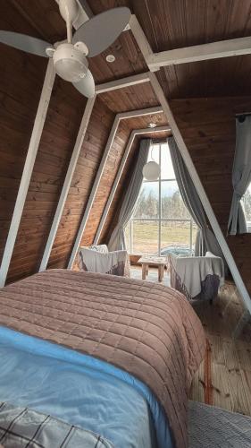 Giường trong phòng chung tại Refúgio Fortaleza - Cabana Physalis