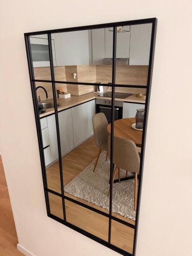 Kuchyň nebo kuchyňský kout v ubytování Ribica Apartments