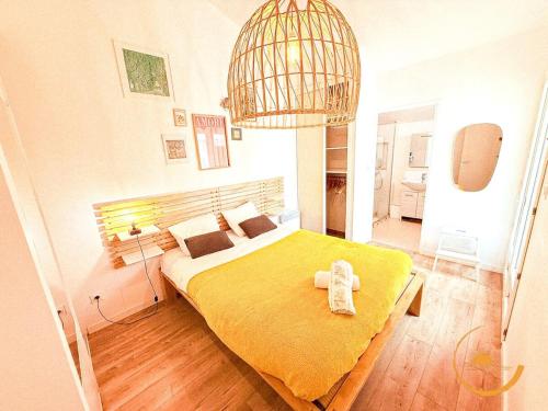 Postel nebo postele na pokoji v ubytování Villa Aiguelongue, All Comforts