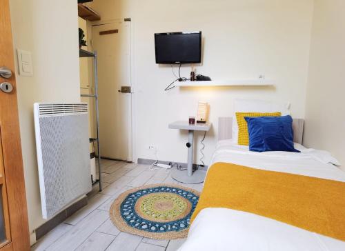 Bright Solo Studio by Hôtel de Ville and Sein river 1mn to Metro N1-241