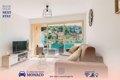 Quiet Studio Swimming Pool Roquebrune