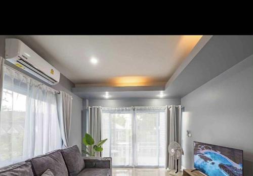 Posezení v ubytování Larnthong Villa Fisherman Bophut Kohsamui