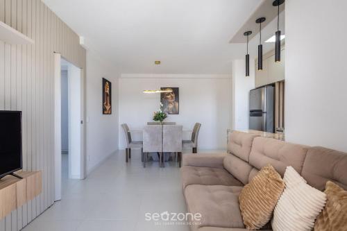Ruang duduk di MCB - Apartamentos com piscina prox. da Praia