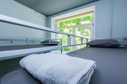 Postel nebo postele na pokoji v ubytování OPEN hostel