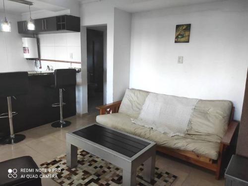 Χώρος καθιστικού στο Complejo de Cabañas Las Ranas