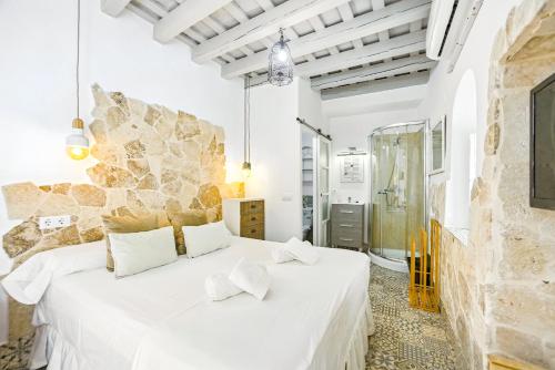 Katil atau katil-katil dalam bilik di Casa Bodega Triana