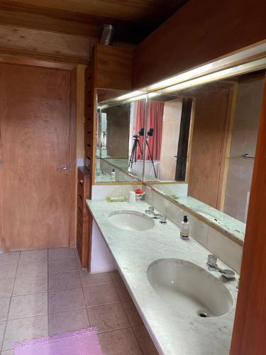 Ванная комната в Hosteria La Chacra Moto Friendly
