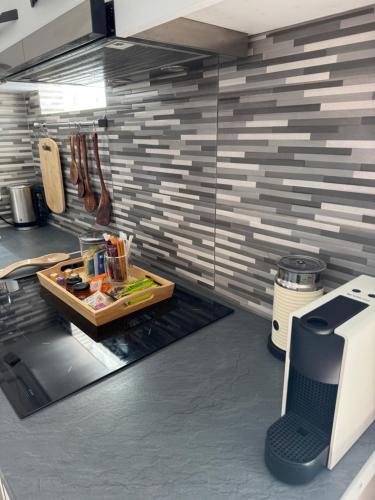 Dapur atau dapur kecil di Omma, main street maison