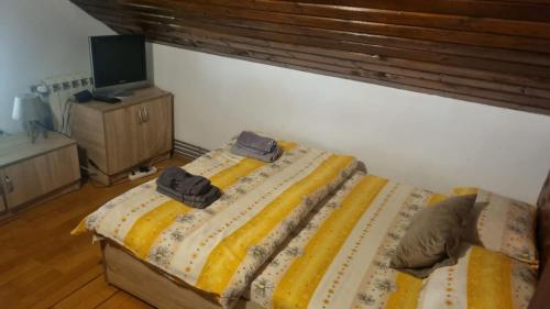 Postel nebo postele na pokoji v ubytování Cabana Minand