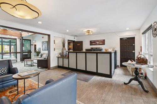 a living room with a couch and a table at Eagle Point Resort in Vail