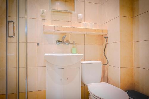 Koupelna v ubytování Słoneczna Przystań